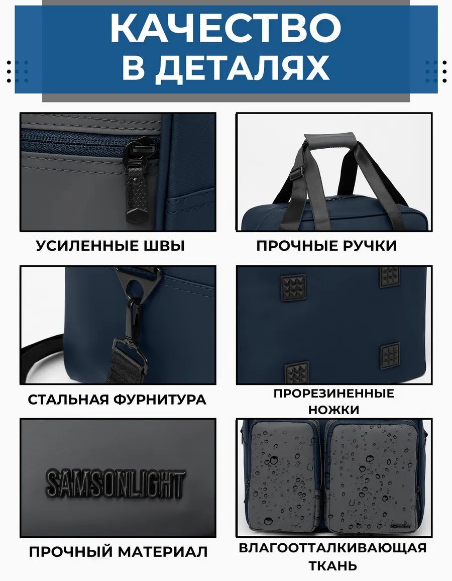 Мини-сумка SAMSONLIGHT полиэстер серый купить,NaN