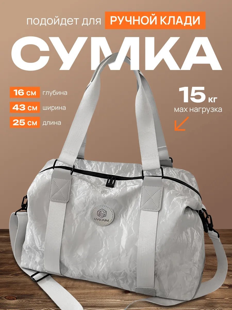 Мини-сумка LIVELIUM текстиль серый купить,NaN