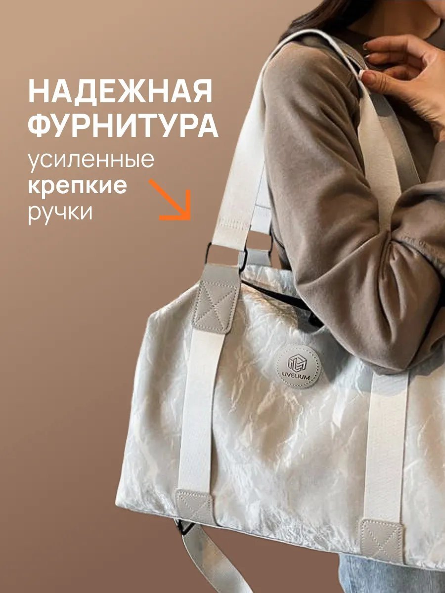 Мини-сумка LIVELIUM текстиль серый купить,NaN