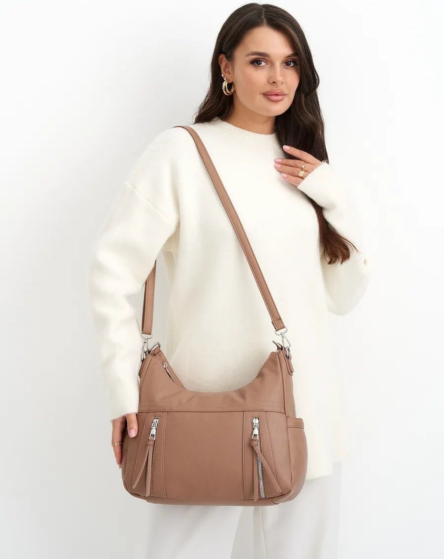 Сумка шоппер ICONIC BAGS экокожа бежевый купить,NaN