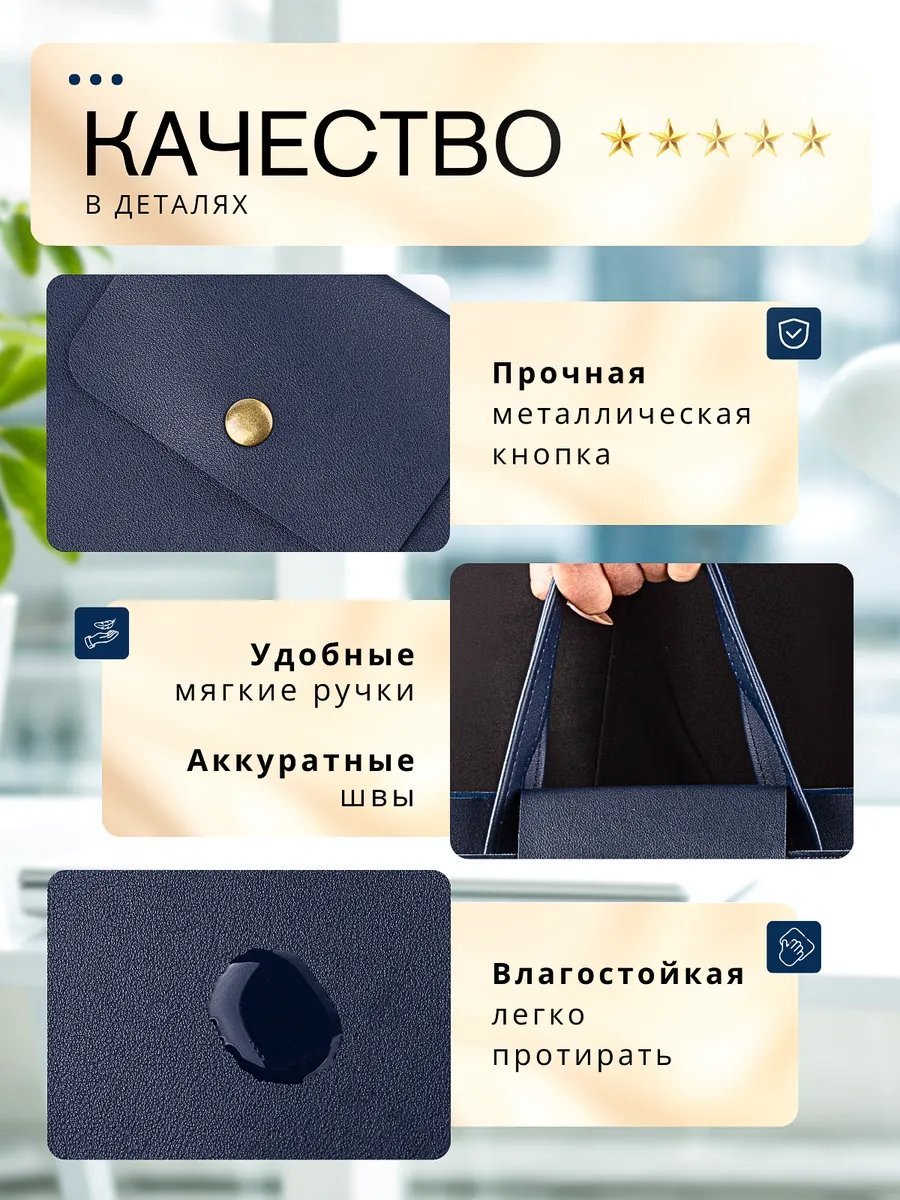 Мини-сумка ANBLE экокожа синий купить,NaN