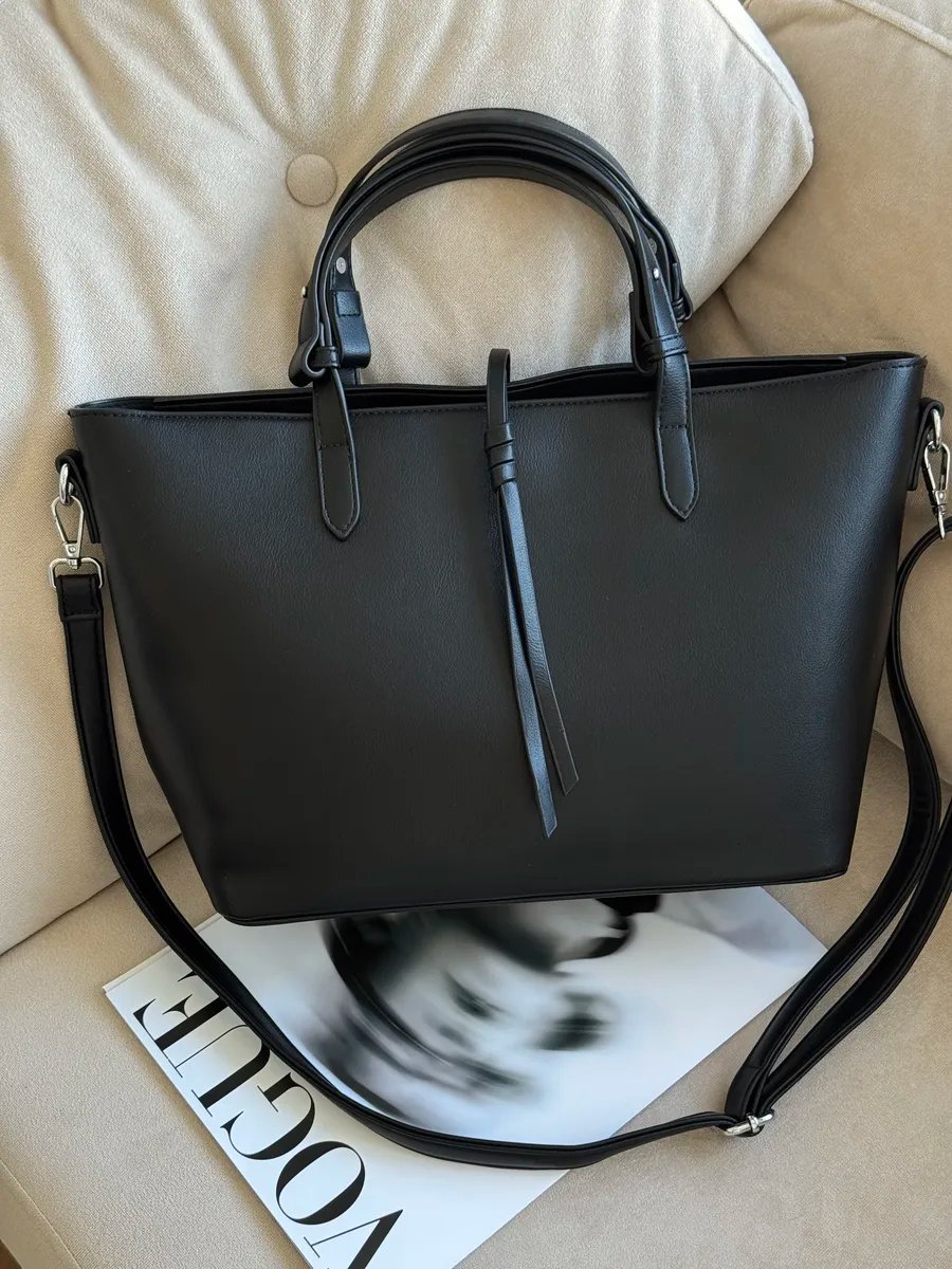 Сумка тоут VIbags искусственная кожа черный купить,NaN