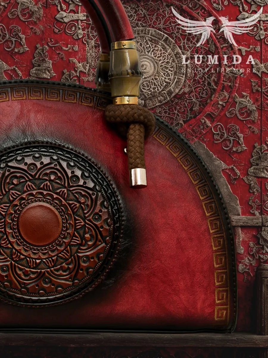 Мини-сумка Lumida натуральная кожа красный купить,95571