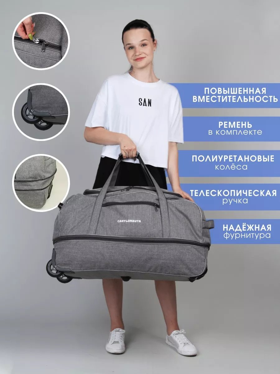 Мини-сумка CANTLORBUTA полиэстер серый купить,NaN