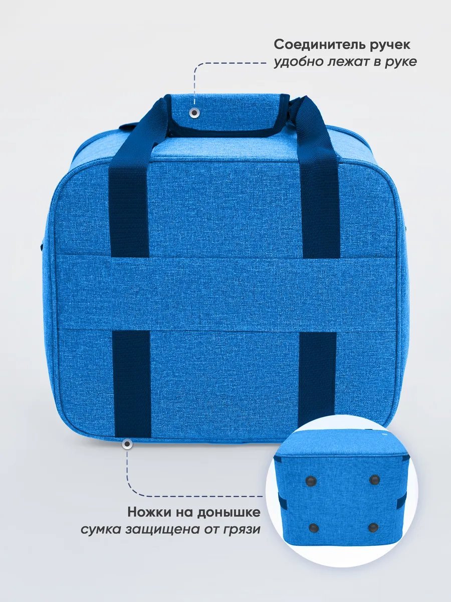 Мини-сумка Pobedabags полиэстер синий купить,NaN
