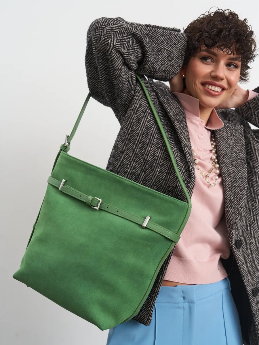 Сумка шоппер leVertige натуральная кожа зеленый купить,NaN