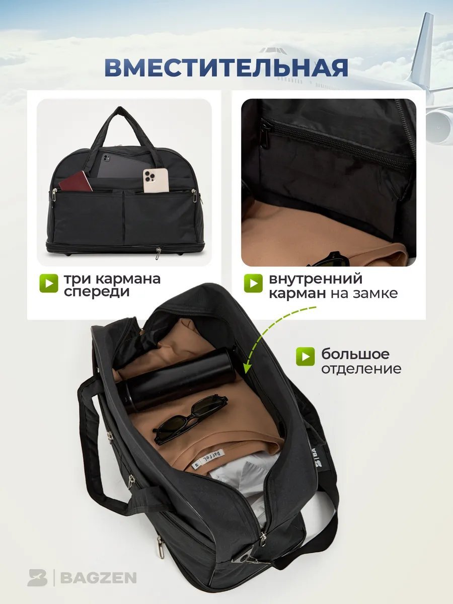 Мини-сумка Bagzen оксфорд черный купить,NaN