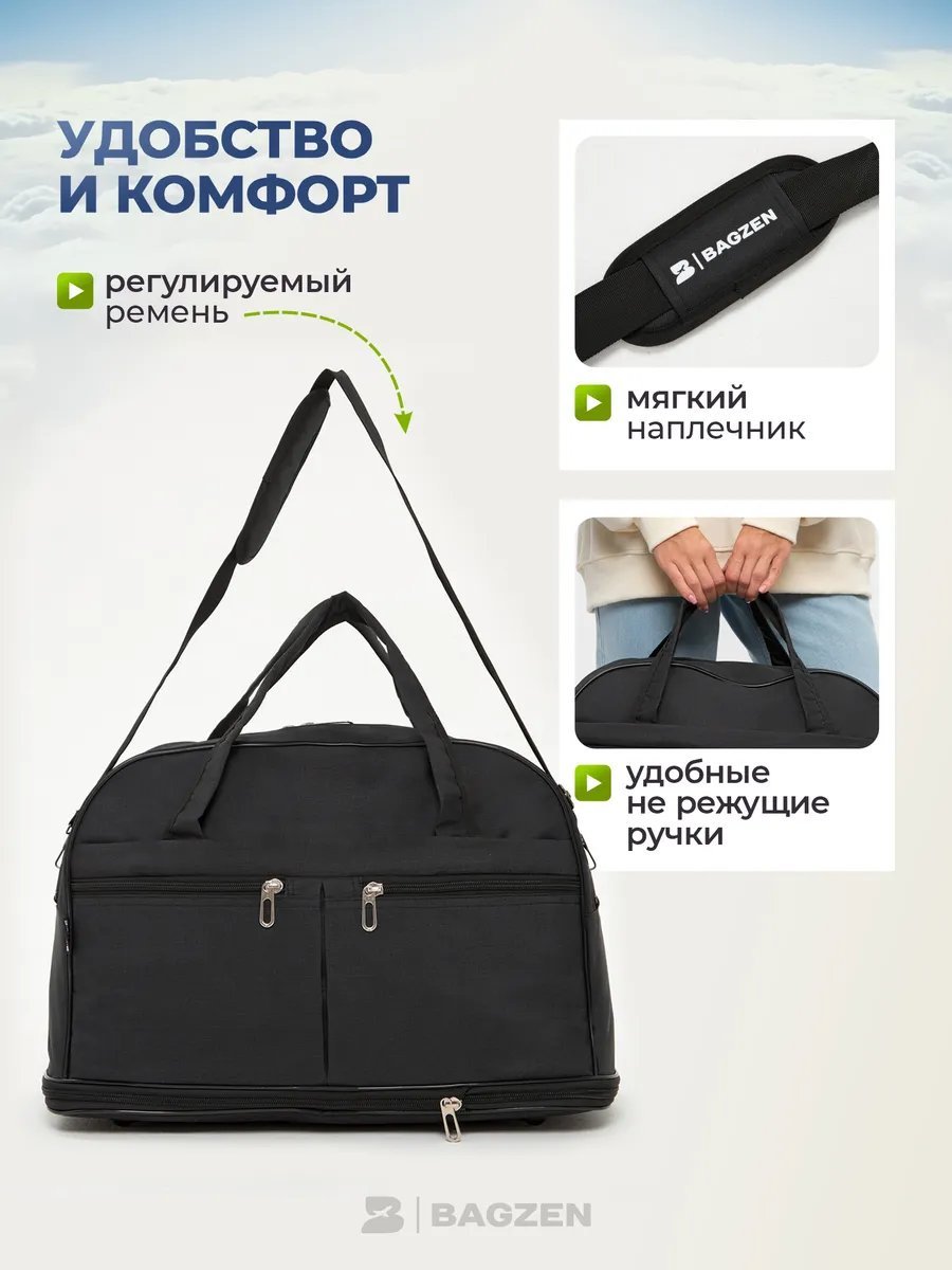Мини-сумка Bagzen оксфорд черный купить,NaN