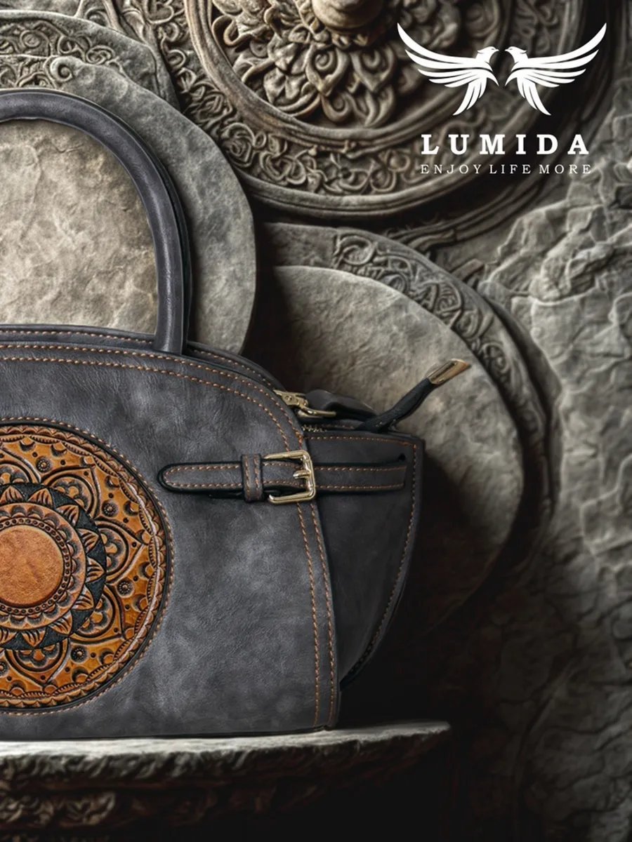 Сумка багет Lumida натуральная кожа серый купить,NaN