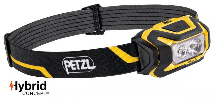 Фонарь Petzl Aria 2R налобный желтый купить,NaN