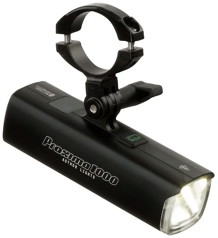 Фонарь Author Proxima 1000 lm / GoPro clamp USB Alloy/12 002 370 черный