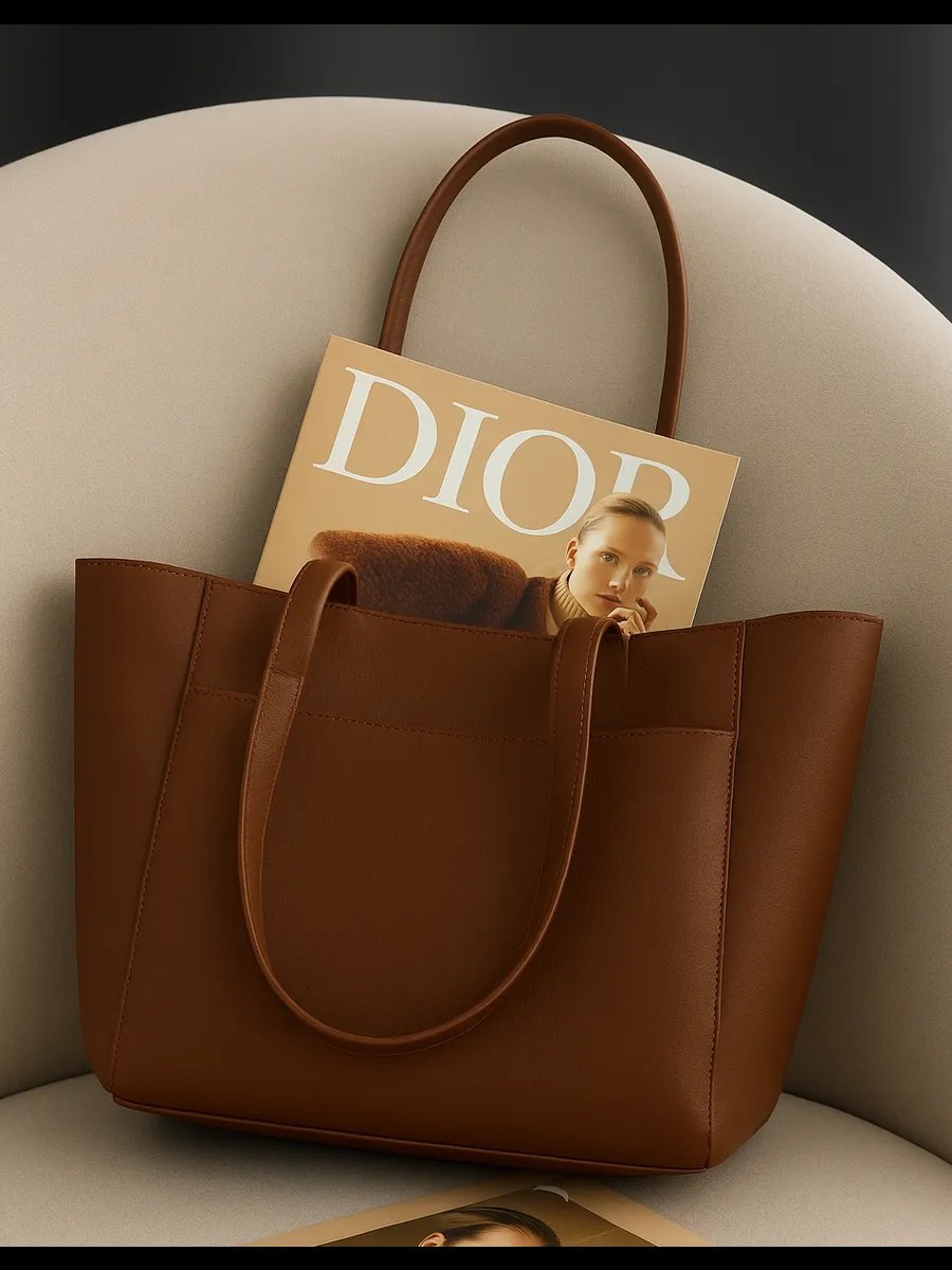 Сумка шоппер New Age Bags экокожа коричневый купить,NaN