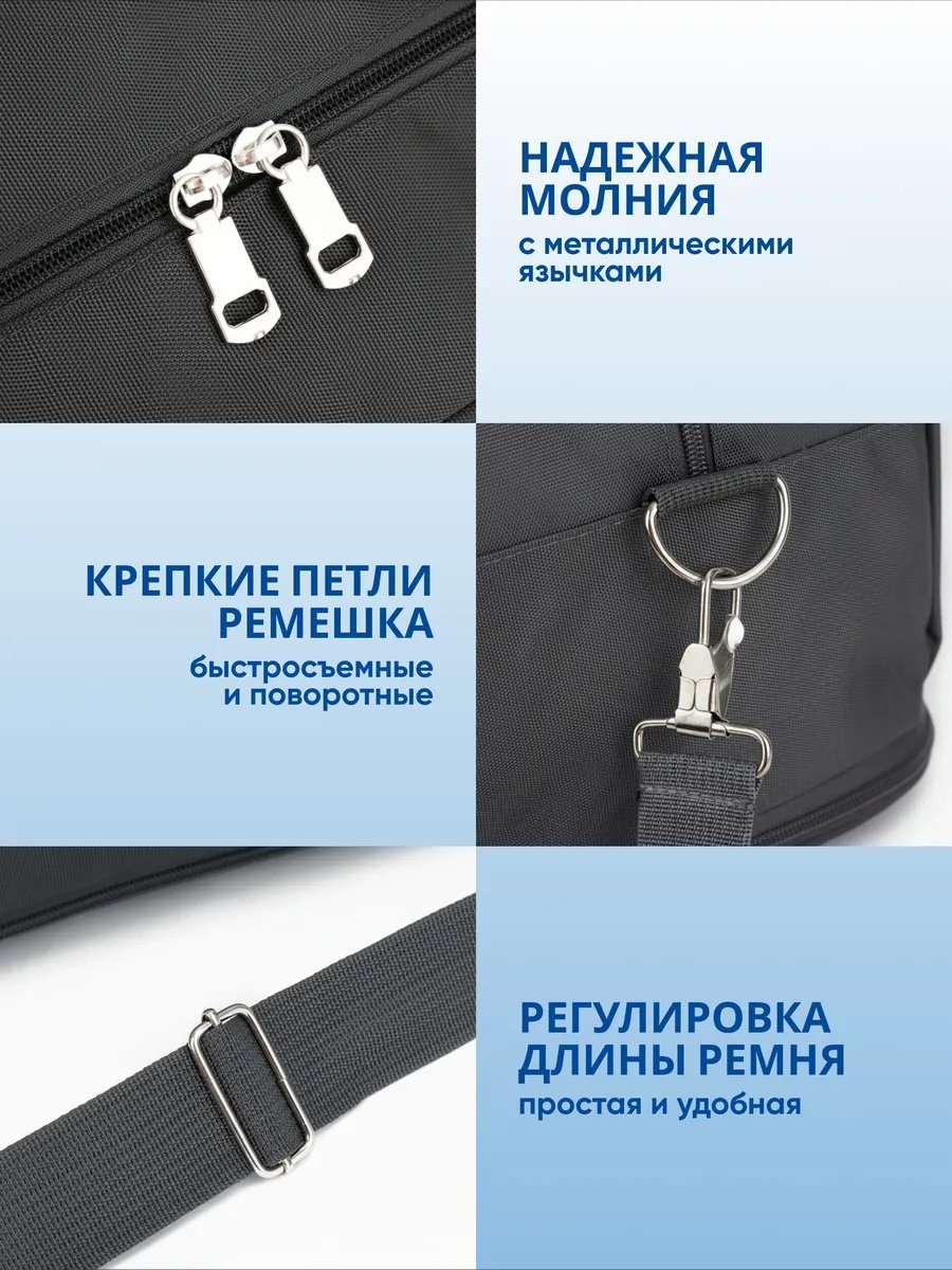 Мини-сумка JOURNEY оксфорд серый купить,NaN