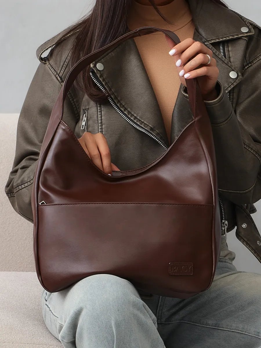 Сумка тоут BAGY bags экокожа коричневый купить,NaN