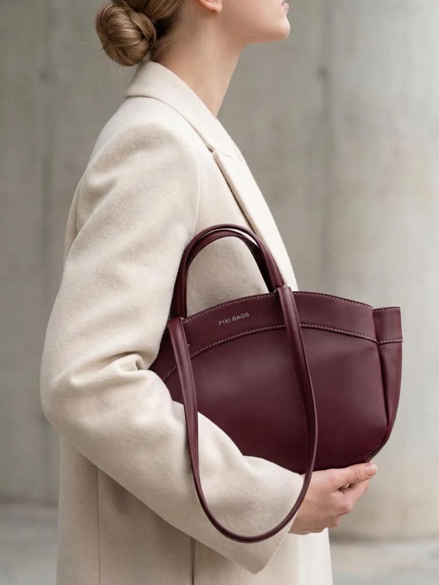 Сумка шоппер PIXI BAGS экокожа красный купить,NaN