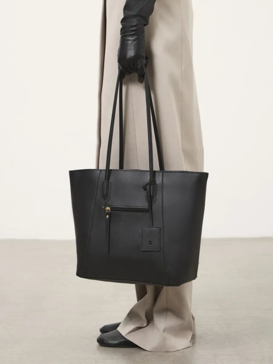 Сумка шоппер 2 BAGS BETTER экокожа черный купить,NaN