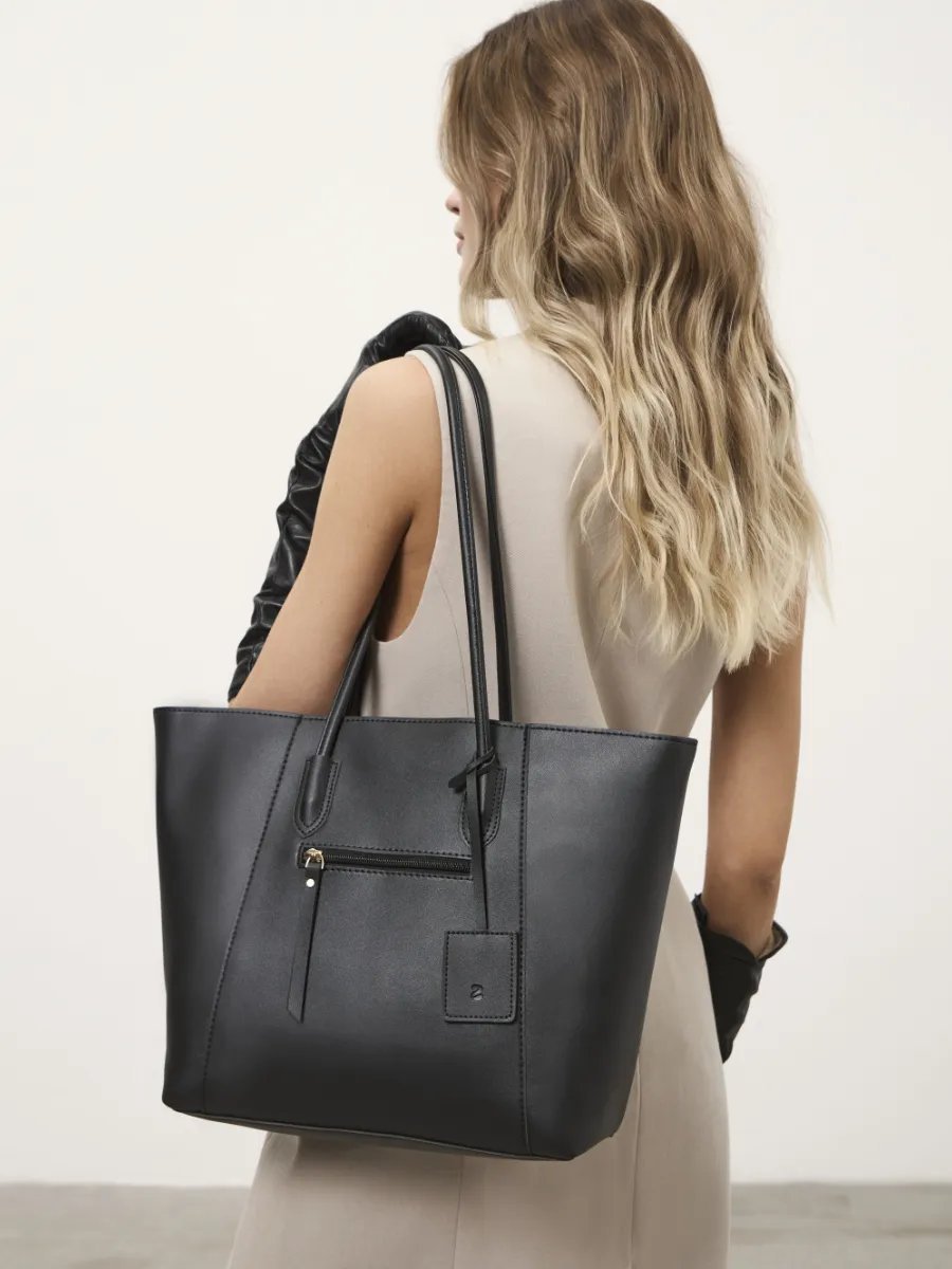 Сумка шоппер 2 BAGS BETTER экокожа черный купить,NaN