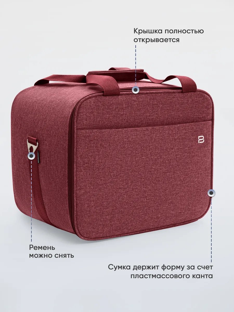 Мини-сумка Pobedabags полиэстер красный купить,NaN