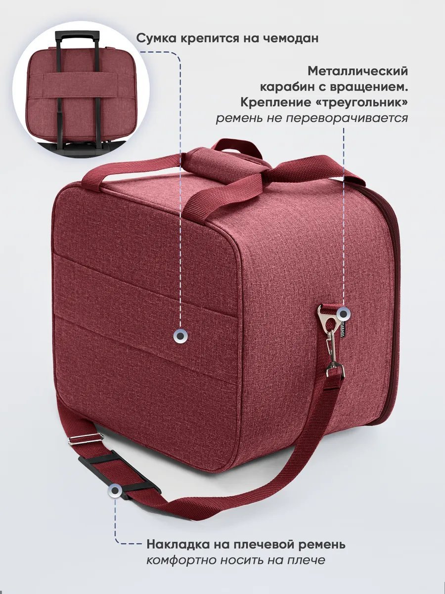 Мини-сумка Pobedabags полиэстер красный купить,NaN