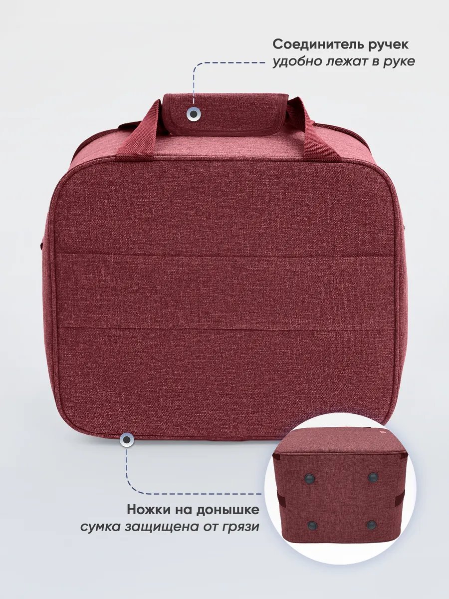 Мини-сумка Pobedabags полиэстер красный купить,NaN