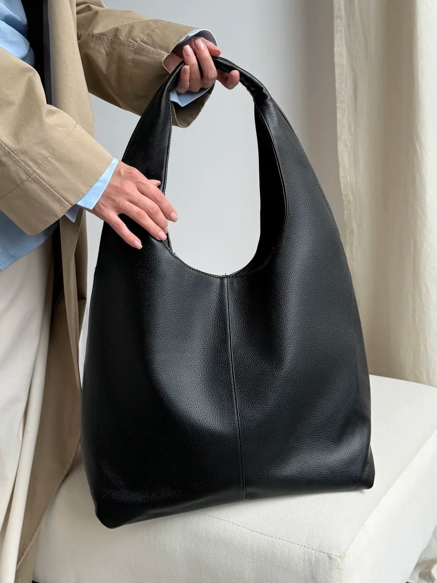 Сумка шоппер heybags экокожа черный купить,NaN