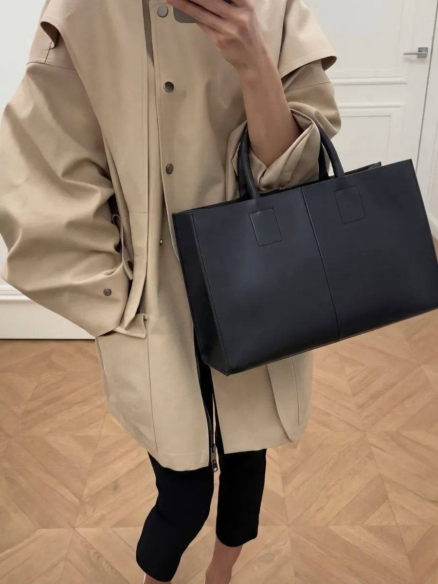 Сумка шоппер 2 BAGS BETTER экокожа черный купить,NaN