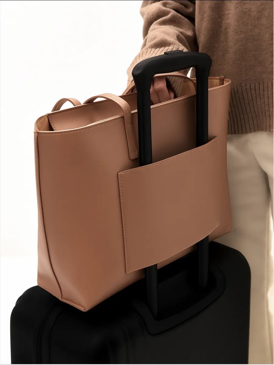 Сумка шоппер 2 BAGS BETTER экокожа коричневый купить,NaN