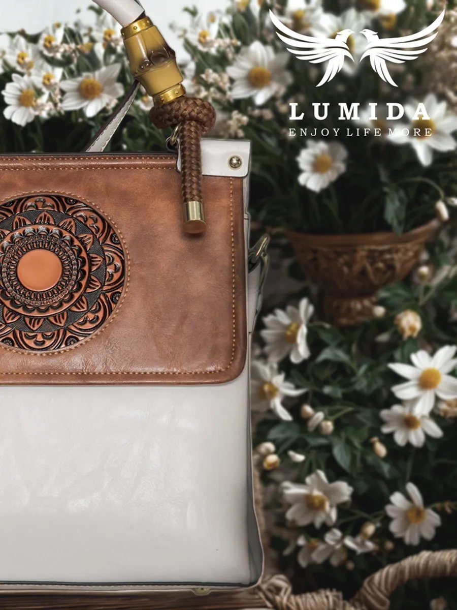 Сумка кросс-боди Lumida натуральная кожа белый купить,NaN