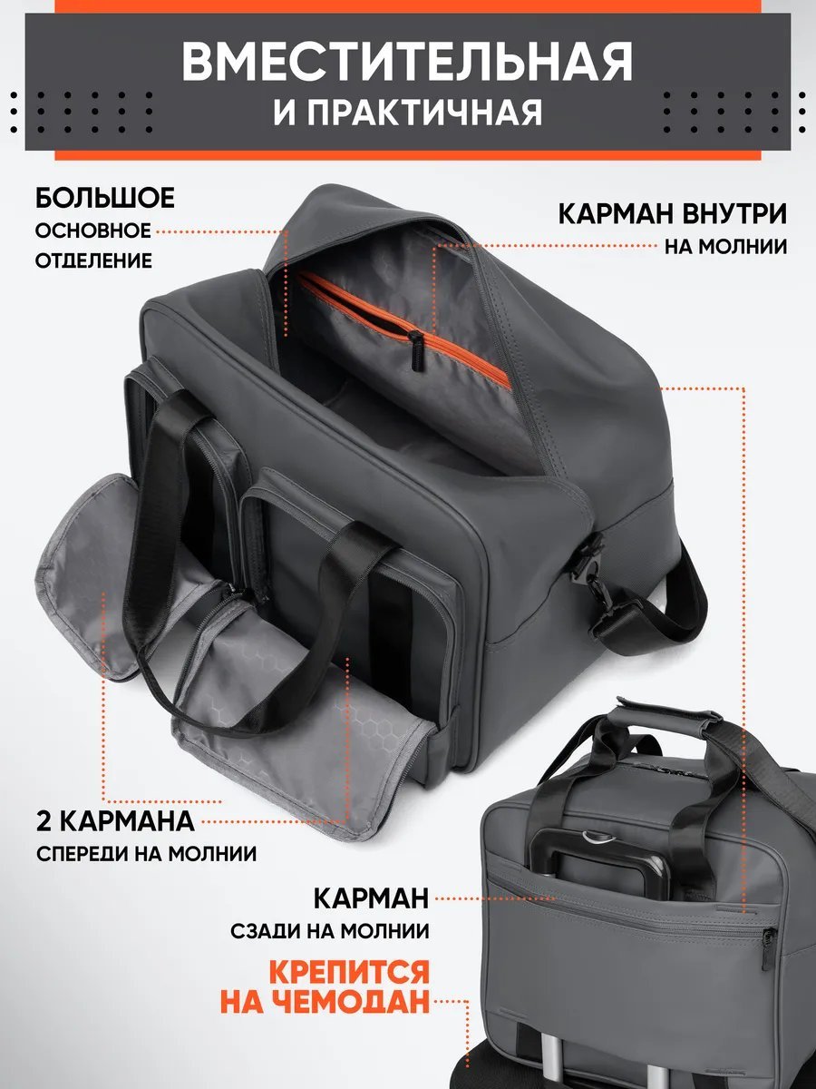 Мини-сумка SAMSONLIGHT полиэстер серый купить,NaN