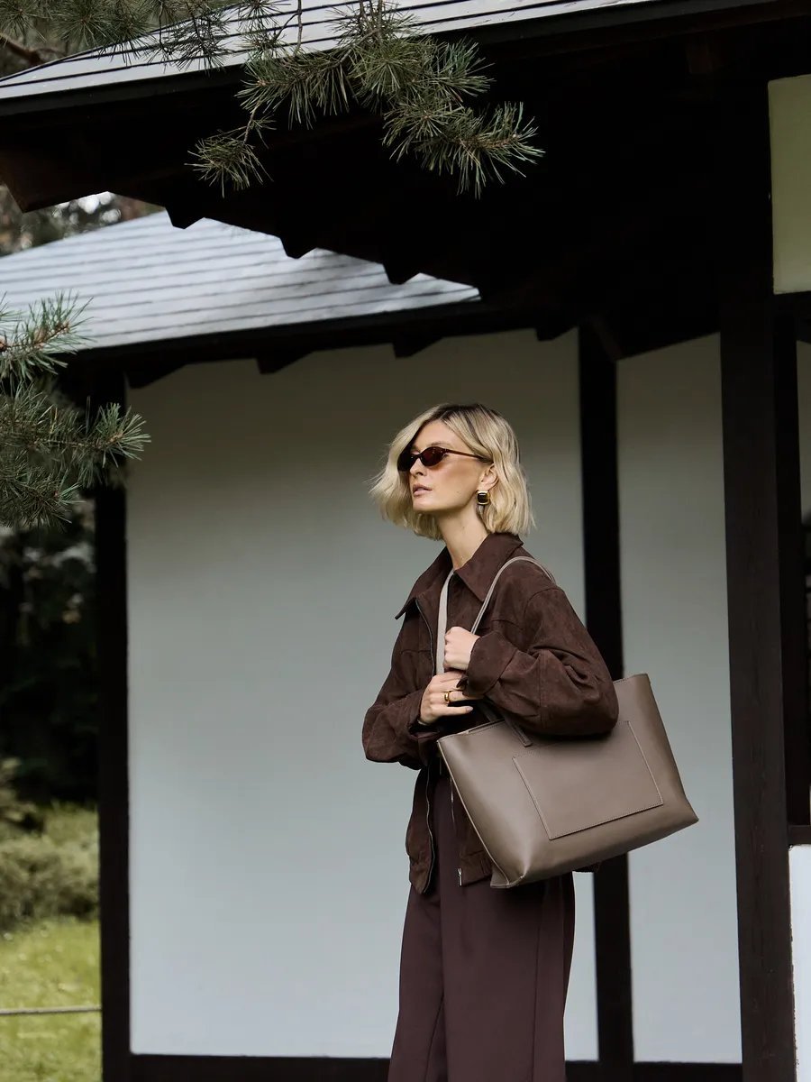 Сумка шоппер 2 BAGS BETTER экокожа серый купить,NaN
