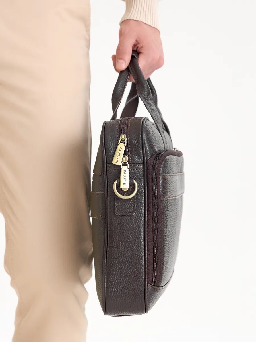 Мини-сумка FAUSTINI натуральная кожа коричневый купить,NaN