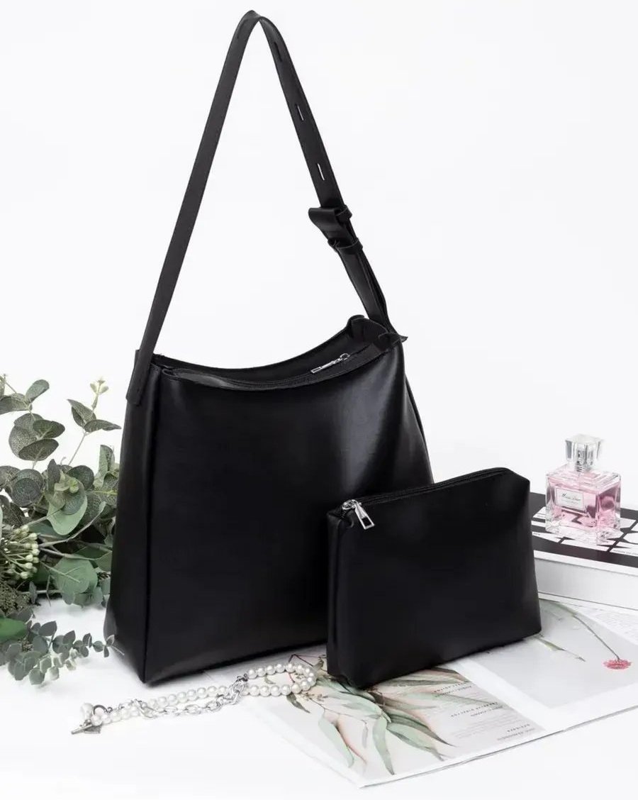 Сумка шоппер BagsPro экокожа черный купить,NaN
