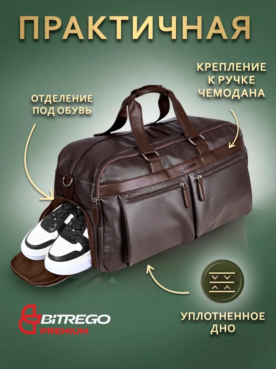 Мини-сумка BITREGO экокожа коричневый купить,NaN