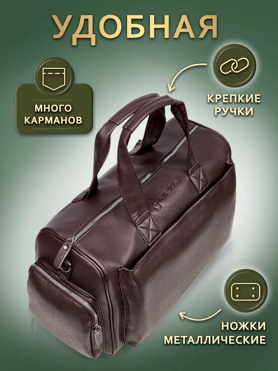 Мини-сумка BITREGO экокожа коричневый купить,NaN