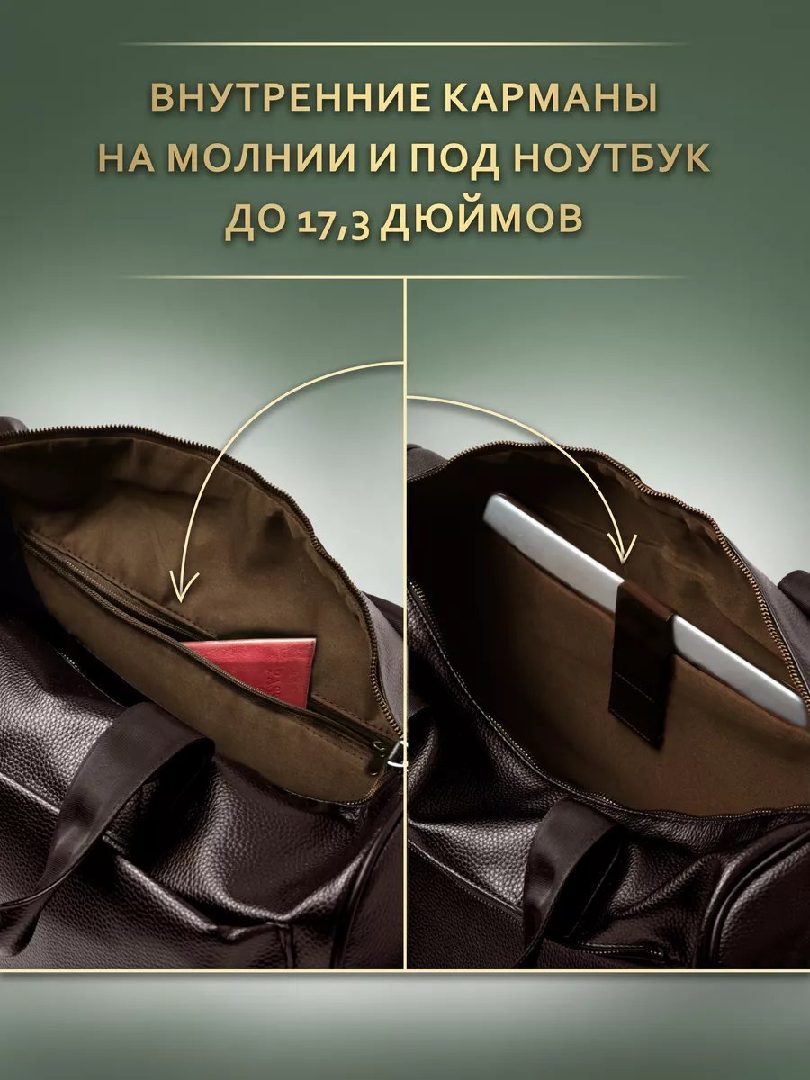 Мини-сумка BITREGO экокожа коричневый купить,NaN