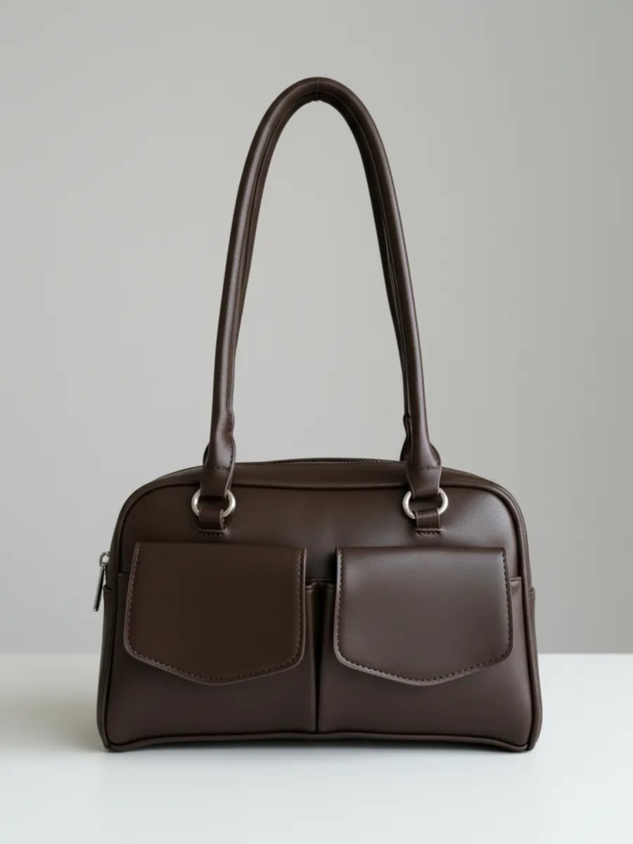 Сумка багет BAGY bags экокожа коричневый купить,NaN