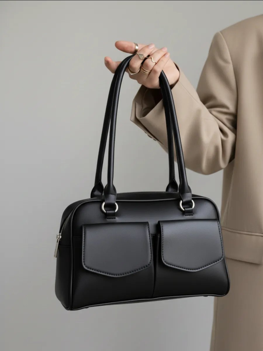 Сумка багет BAGY bags экокожа черный купить,NaN