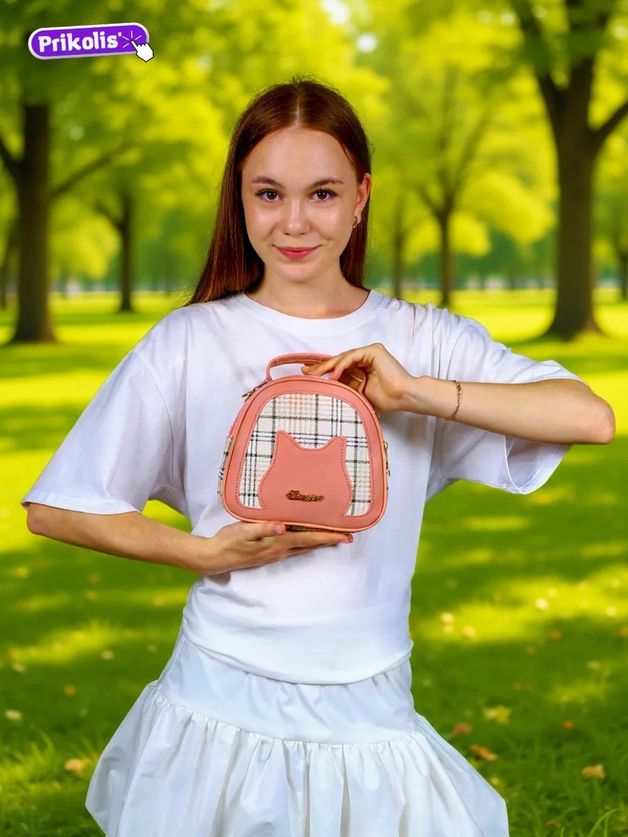 Мини-сумка Prikolis экокожа белый купить,NaN