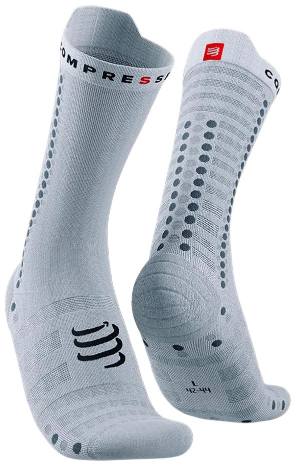 Носки Compressport XU00052B-0002 серый, белый 35, 36, 37, 38