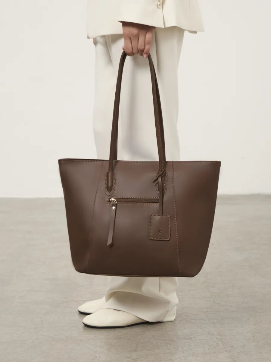 Сумка шоппер 2 BAGS BETTER экокожа коричневый купить,NaN