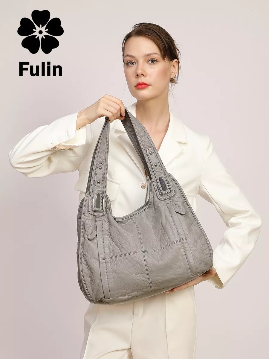 Мини-сумка FULIN экокожа серый купить,NaN