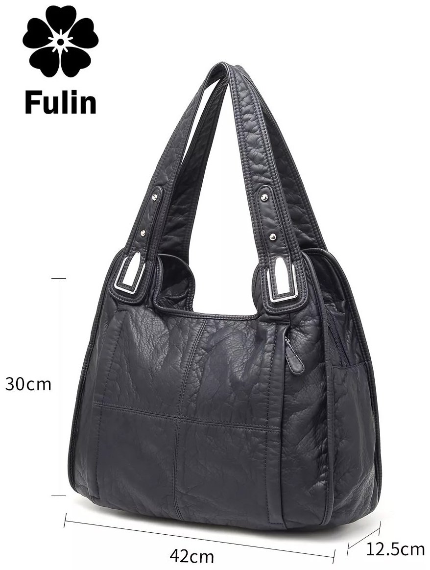 Мини-сумка FULIN экокожа синий купить,NaN