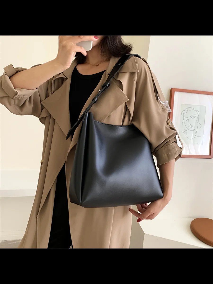 Сумка шоппер TRENDSHOP экокожа черный купить,NaN