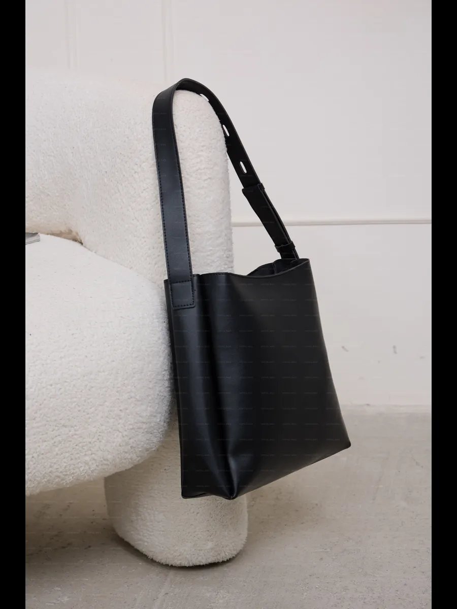 Сумка шоппер Usefull Bags экокожа черный купить,NaN