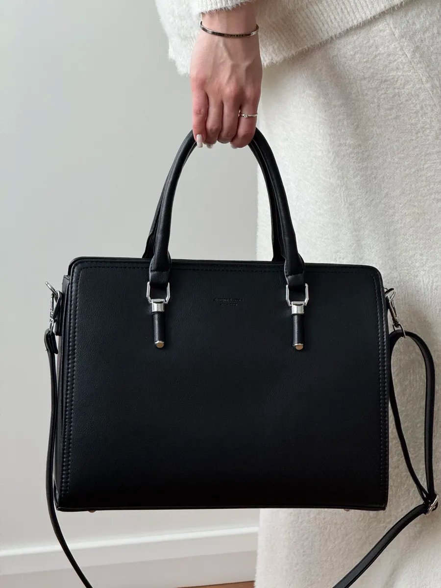Сумка тоут VIbags искусственная кожа черный купить,NaN