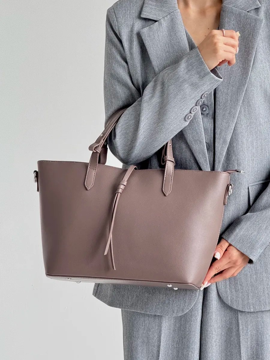 Сумка тоут VIbags искусственная кожа бежевый купить,NaN