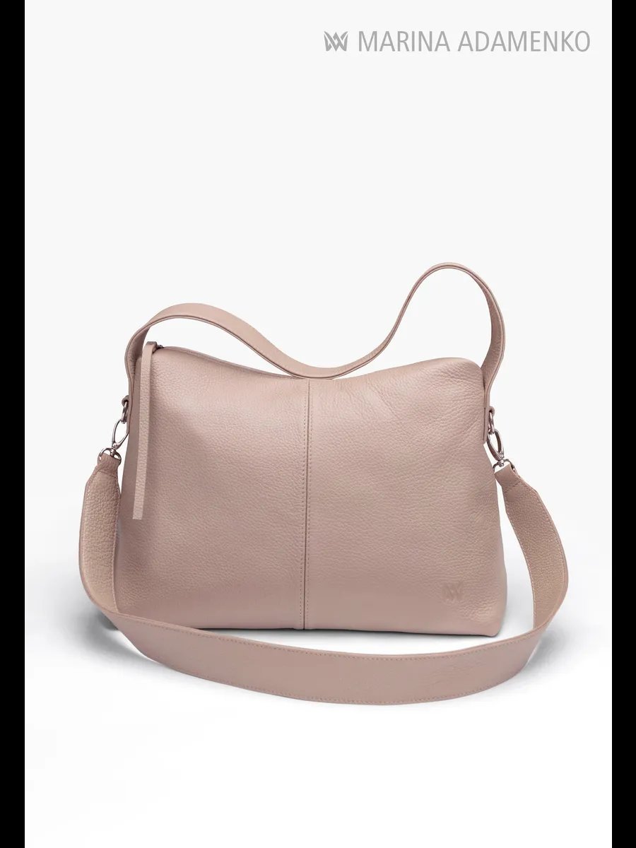 Сумка тоут MARINA ADAMENKO натуральная кожа бежевый купить,NaN