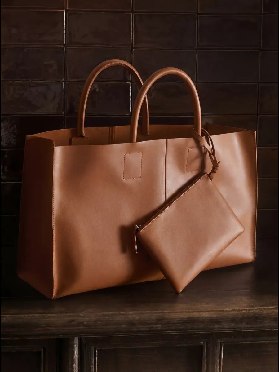Сумка шоппер 2 BAGS BETTER экокожа коричневый купить,NaN
