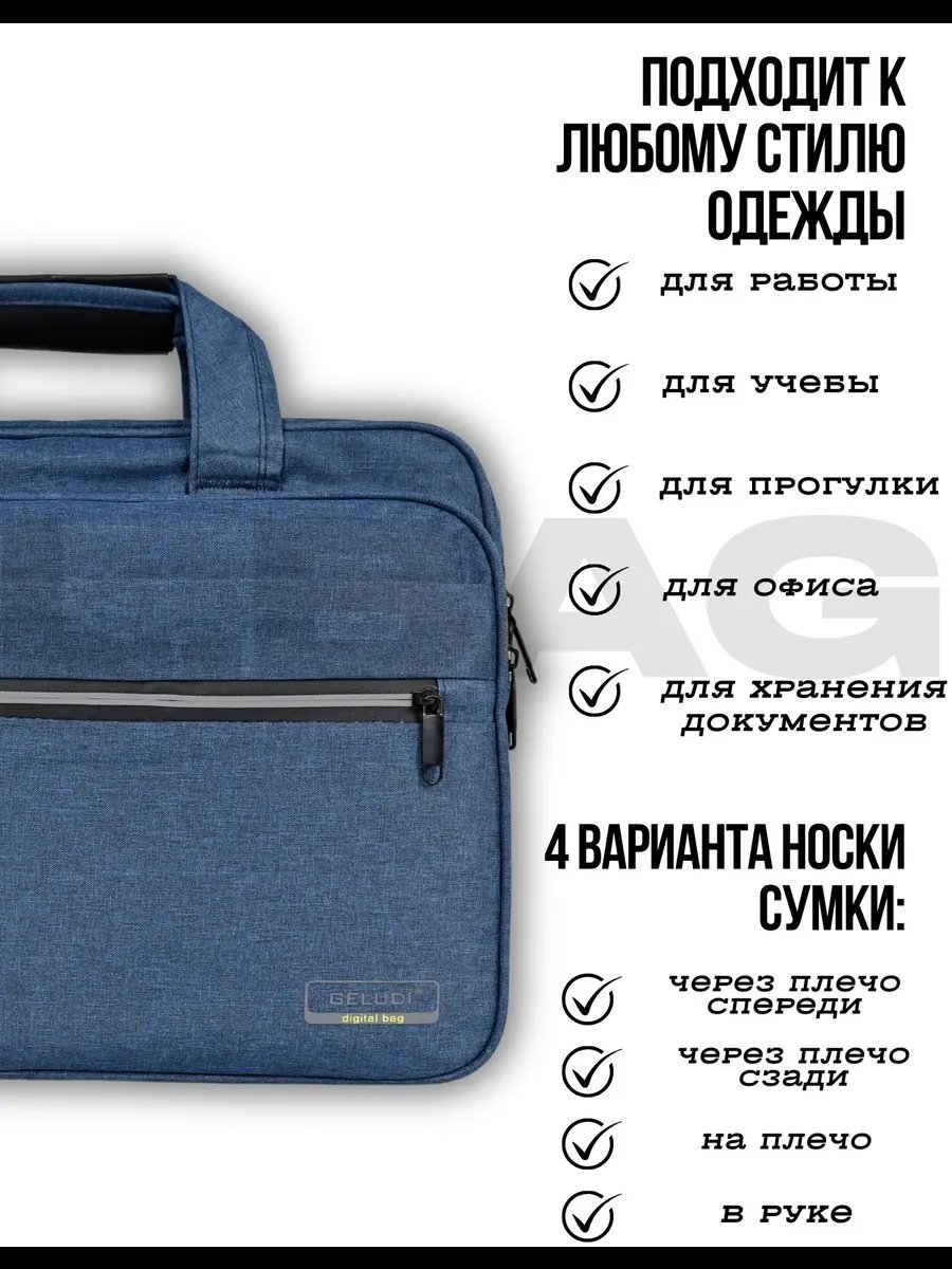 Мини-сумка L.BAG текстиль синий купить,NaN