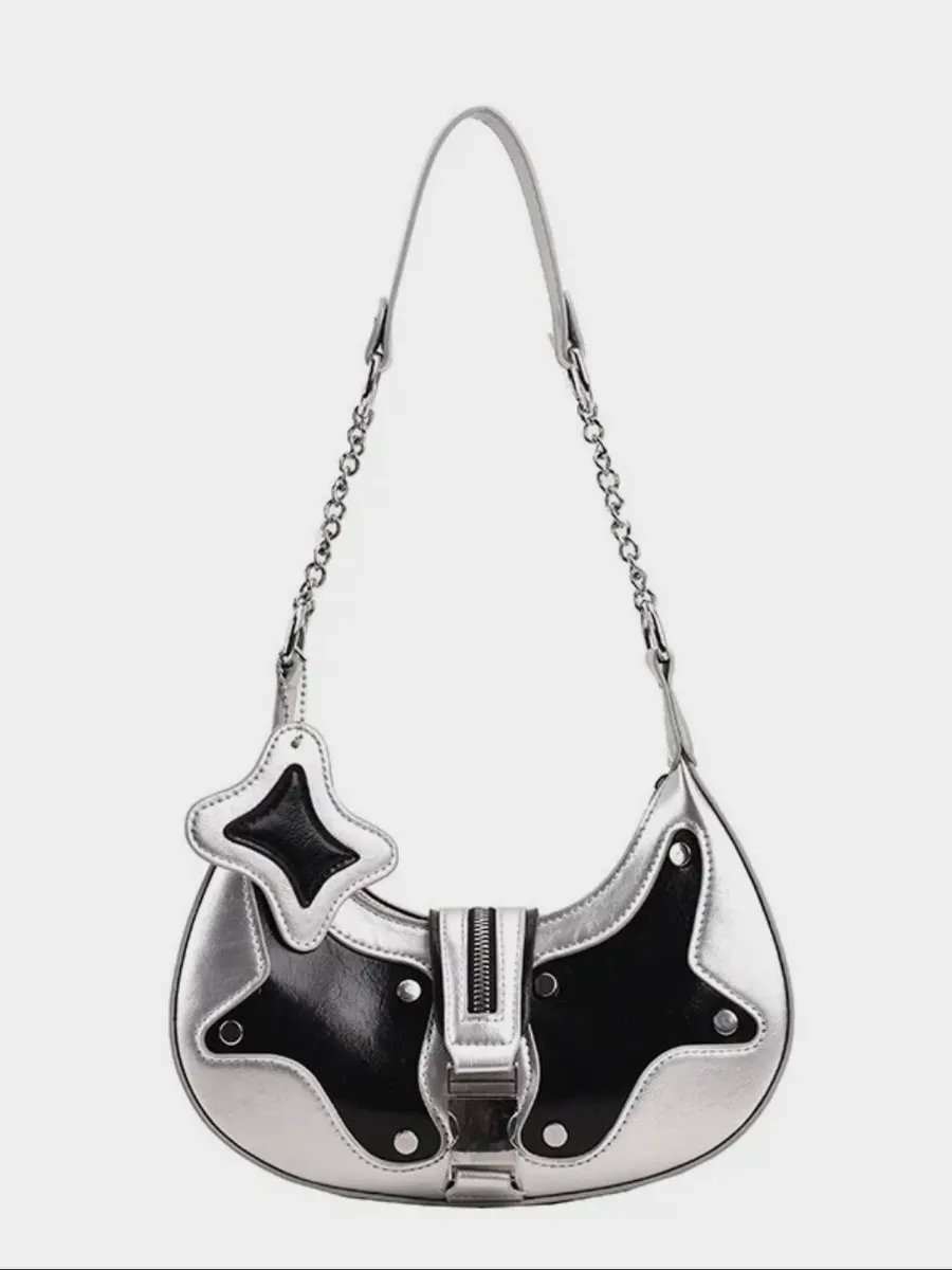 Сумка багет TrendyBags полиэстер серый купить,NaN
